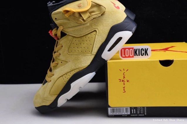 Kick Theory X SCOTT TRAVIS CN1084-300 YELLOW JORDAN 6 AIR 0630